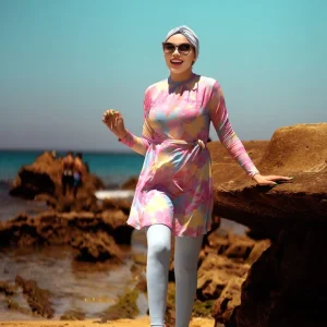Burkini 4 pieces imprimé floral
