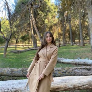 Manteau oversize mi-long en beige foncé