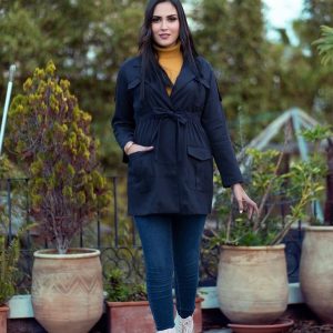 Blouson en bleu marine