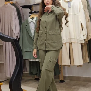 Ensemble Surchemise - pantalon effet denim