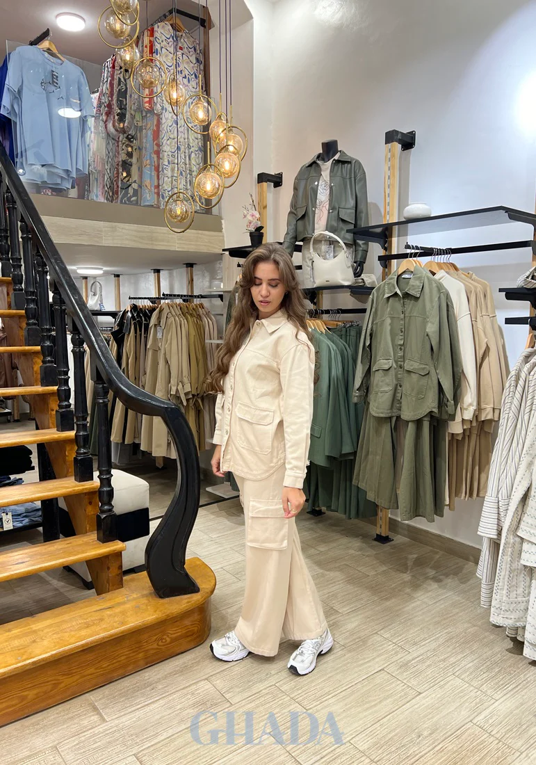 Ensemble Surchemise - pantalon effet denim – Image 4