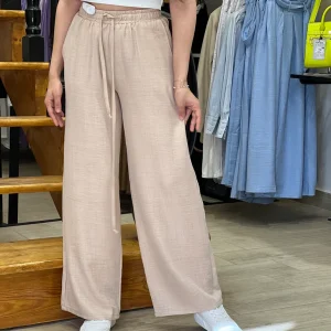 Pantalon beige en lin