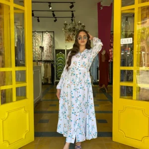 Robe boutonnée imprimée