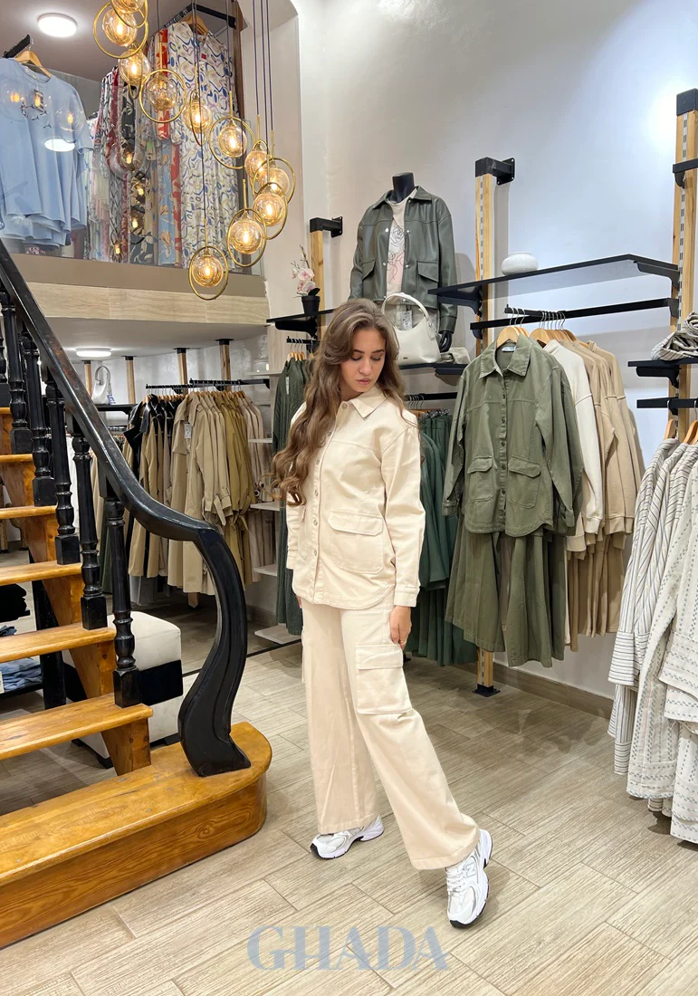 Ensemble Surchemise - pantalon effet denim