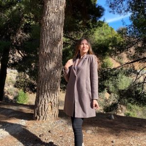 Manteau centré à rayures