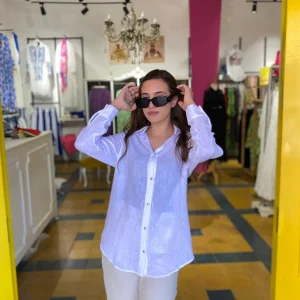 Chemise blanche en lin