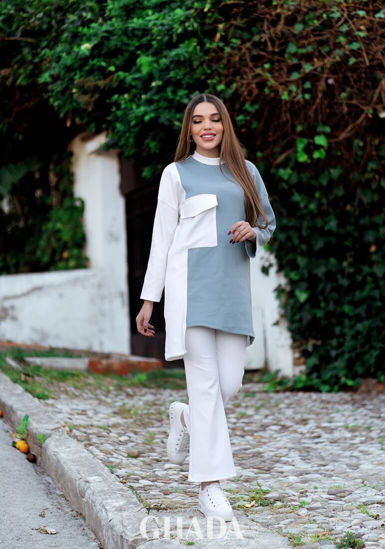 Ensemble survetement en blanc – Image 5