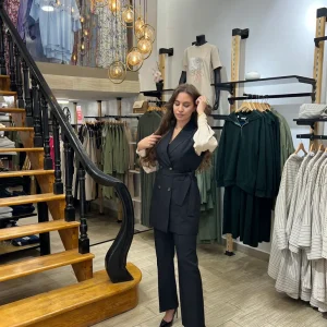 Ensemble gilet - pantalon en noir