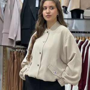 Bomber en beige