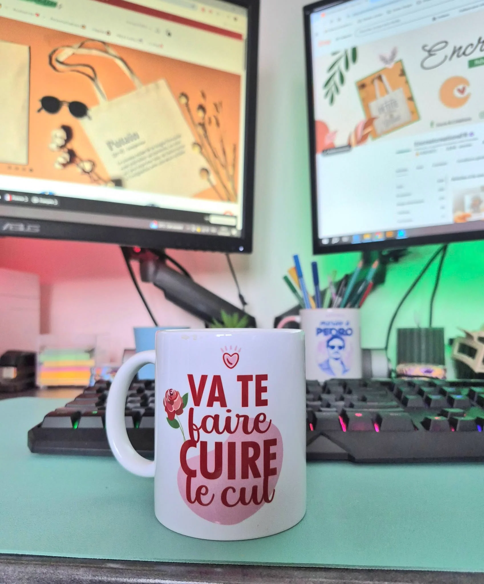 Mug céramique Va te faire cuire le cul – Image 2