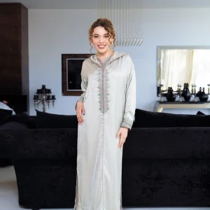 Djellaba deux pièces en Kamkha