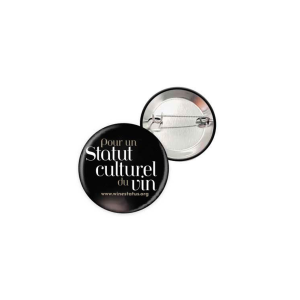Badge “Statut culturel du vin” (44mm)