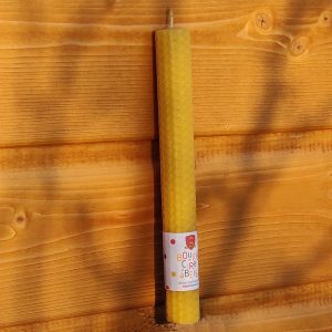 Bougie Chandelle en Cire d&rsquo;Abeille Gaufré de Normandie