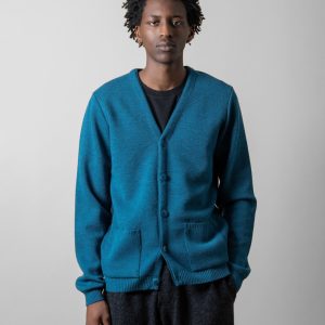 Pull Youri Cardigan Bleu Canard NITTO KNITWEAR