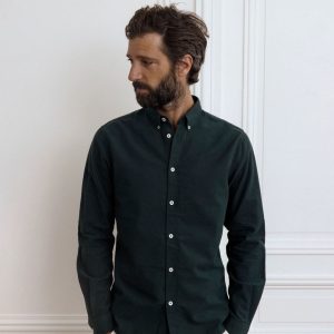 Chemise Oxford Brossé CUISSE DE GRENOUILLE