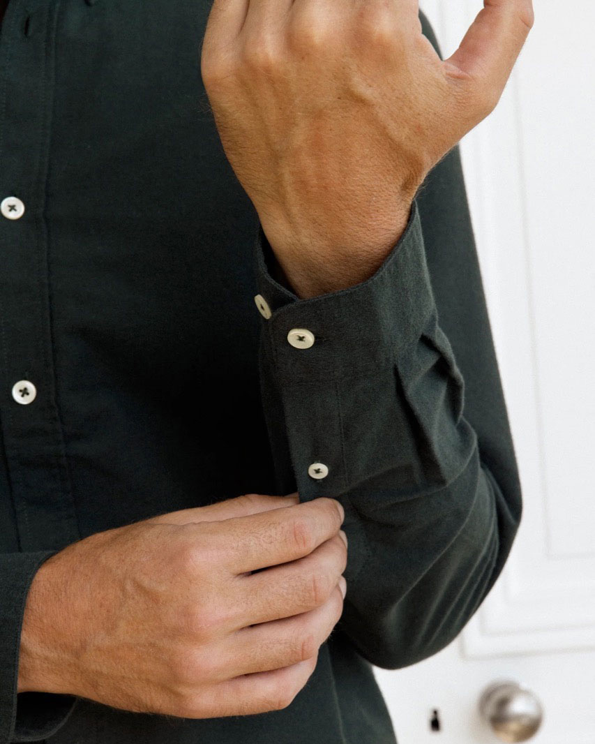 Chemise Oxford Brossé CUISSE DE GRENOUILLE – Image 4