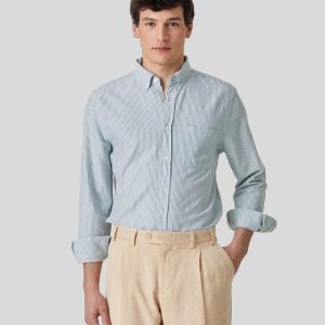Belavista Stripe Green Chemise PORTUGUESE FLANNEL