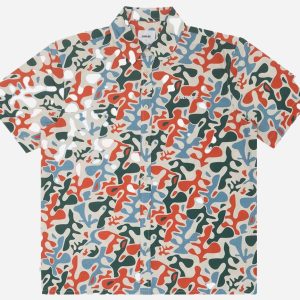 Chemise Manches Courtes camouflage Corail Puerto PARLEZ