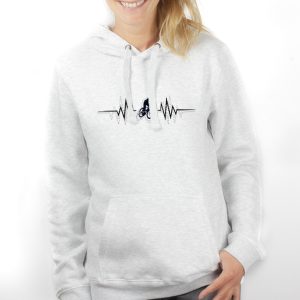 SWEAT FEMME : cycliste battements de coeur