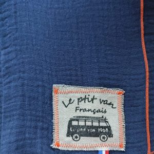 Echarpe Dune marine/orange