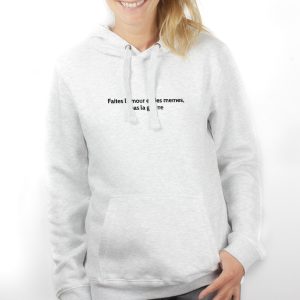 SWEAT FEMME : FAITES L&rsquo;AMOUR ET DES MEMES, PAS LA GUERRE