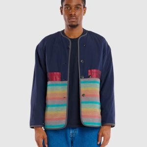 Veste Youri Woolly anthracite | HOMECORE – Réversible en laine, coupe large et confortable