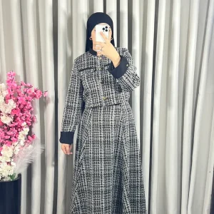 Ensemble veste et jupe en tweed