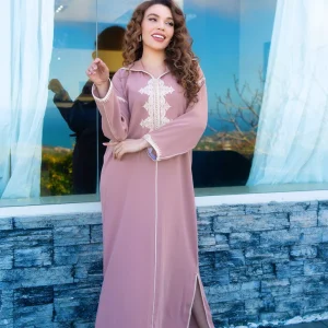 Djellaba en Broderie - Façon Maalem