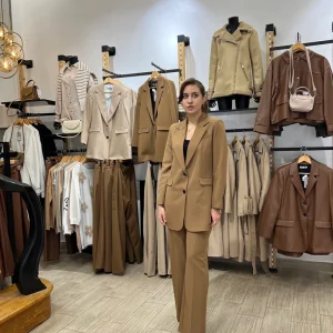 Ensemble tailleur en marron