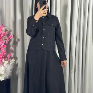 Ensemble veste et jupe en noir