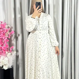 Robe à motif florale