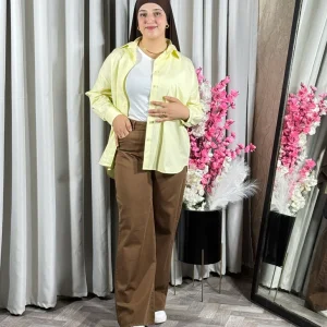 Pantalon marron caramel