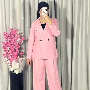 Ensemble tailleur en rose