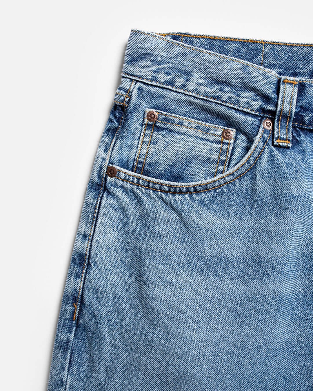 Rad Rufus Indigo Blues | Nudie Jeans – Jean droit taille haute coton organique – Image 6