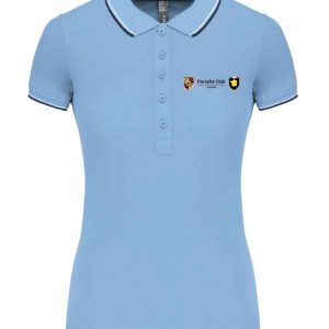 Polo Manches Courtes Femme Bleu Ciel