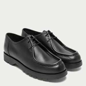 Padror Noir – Derby français en cuir et semelle crantée | KLEMAN