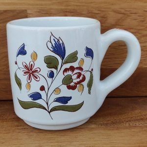 Mug Fleur – Faïence émaillée