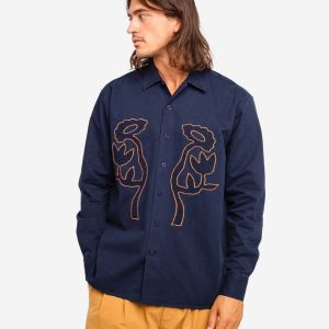 Chemise Décré Pollen Marine OLOW