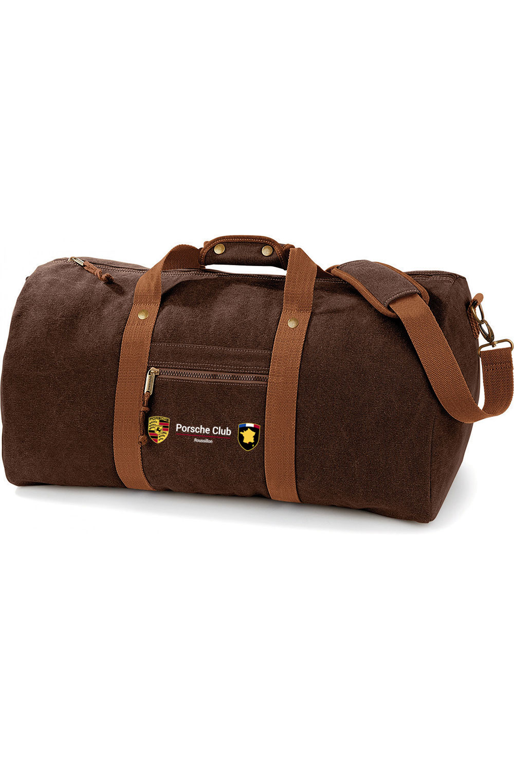 Sac de voyage vintage en toile – Image 2