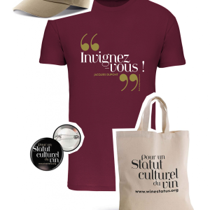 Pack 4 produits (Tot bag, t-shirt homme, casquette & badge)