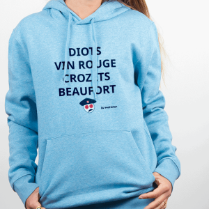 SWEAT FEMME : DIOTS VIN ROUGE CROZETS BEAUFORT