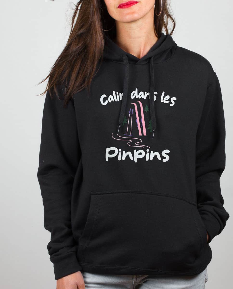 SWEAT FEMME : CALIN DANS LES PINPINS