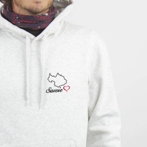 SWEAT BRODE HOMME : CARTE DE SAVOIE 73