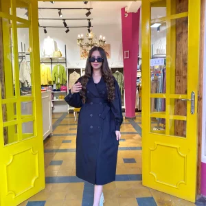 Trench long en noir