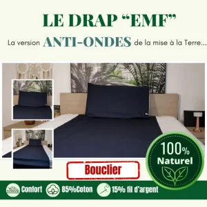 Drap de mise à la terre et anti onde hautes fréquences emf