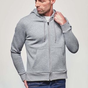 La veste zippée – Gris clair
