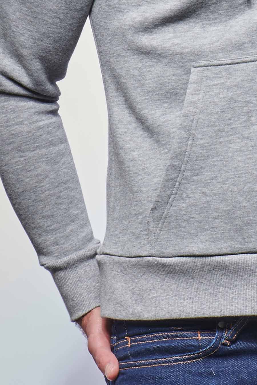 La veste zippée – Gris clair – Image 3