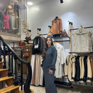 Ensemble en maille avec jupe