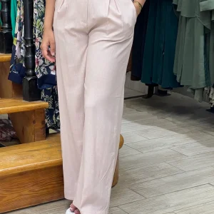 Pantalon en lin beige