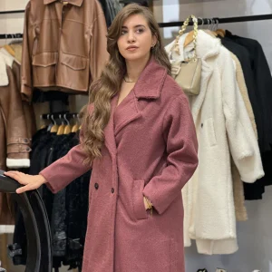 Manteau long double boutonnage